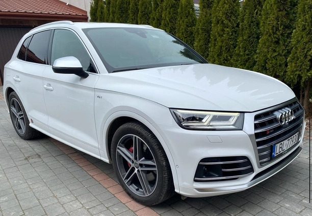 Audi SQ5 cena 152000 przebieg: 124340, rok produkcji 2018 z Raszków małe 326